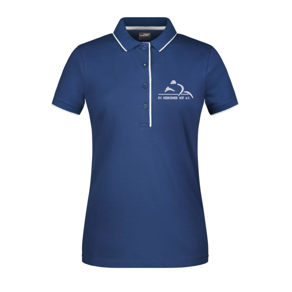 Bruststick White - Ladies' Polo Stripe Miniaturansicht